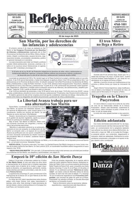Portada de la edición del 2 de mayo 2025
