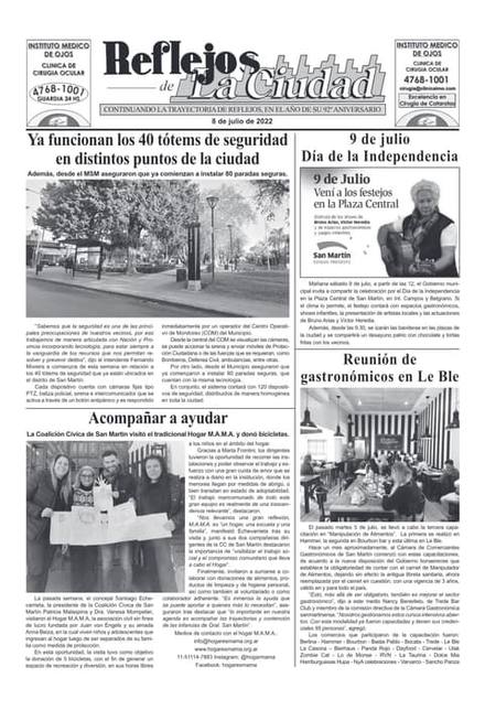 Portada de la edición del 8 de julio 2022