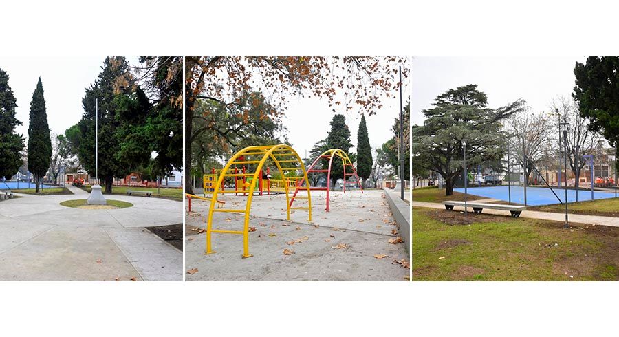 Avanzan las obras de remodelación de la Plaza de los Trabajadores