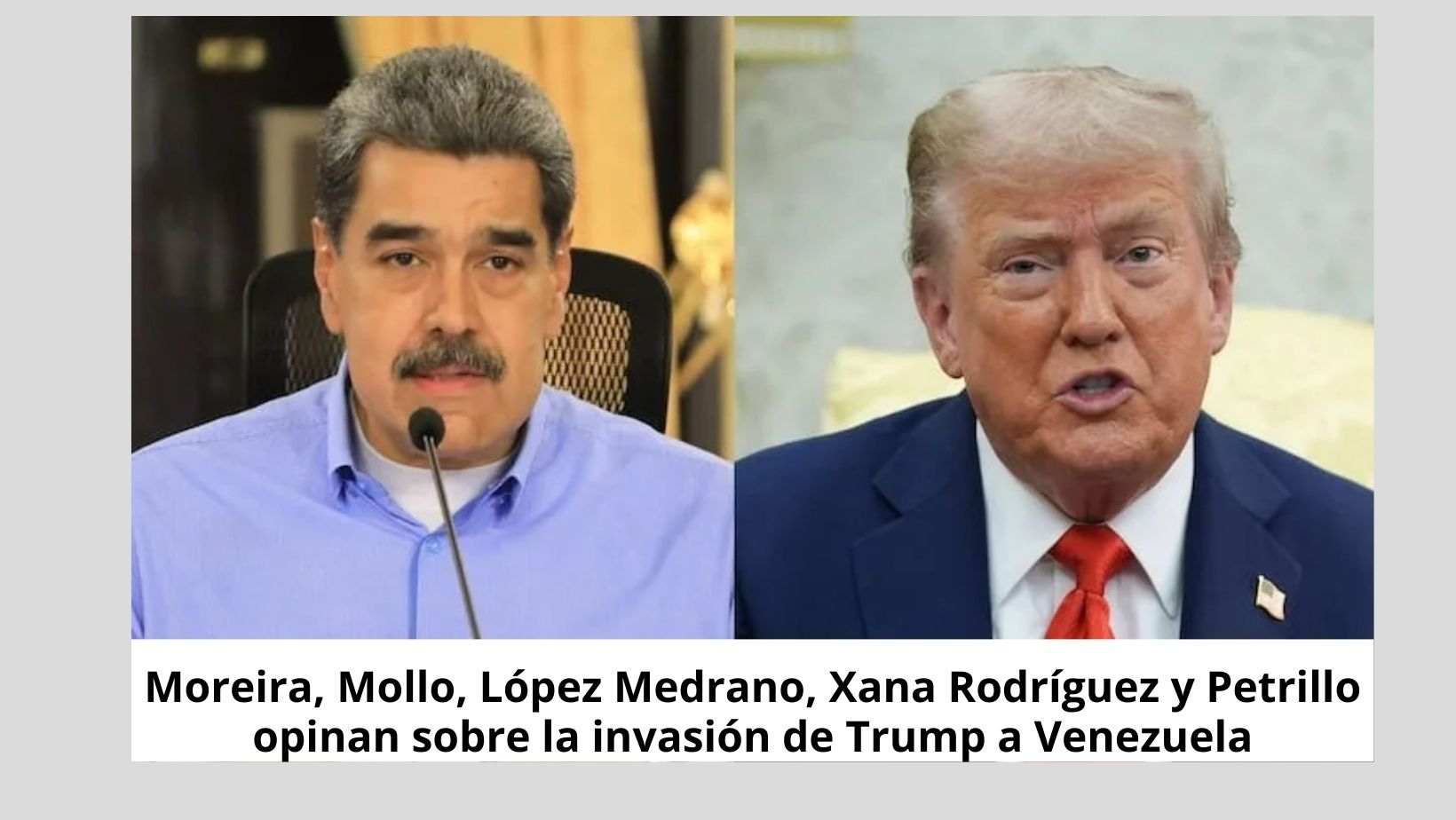 Políticos locales opinan sobre la invasión de Trump a Venezuela