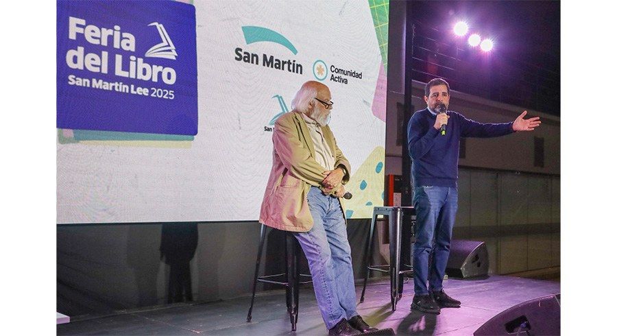 Fernando Moreira inauguró la 4° edición de la Feria del Libro San Martín Lee