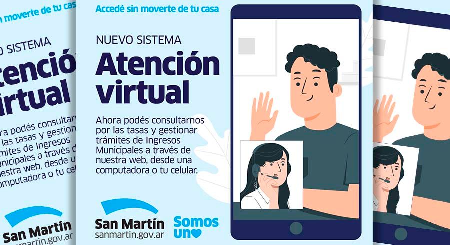 San Martín lanzó un nuevo sistema de Atención Virtual