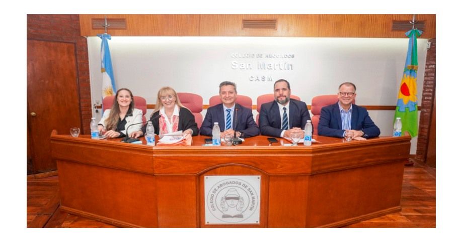 Vilaplana renovó mandato en el Colegio de Abogados de San Martín