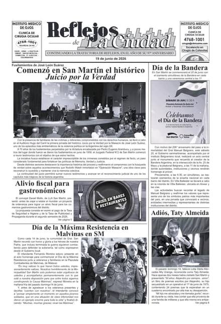 Portada de la edición del 19 de junio de 2026