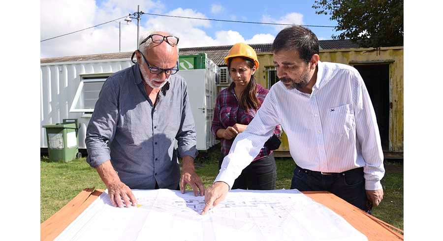 El intendente Moreira recorrió la puesta en valor del Parque Yrigoyen