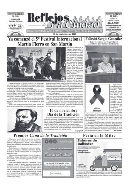 Portada de la edición del 10 de noviembre 2023