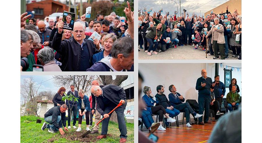Taiana visitó Villa Concepción junto a Katopodis