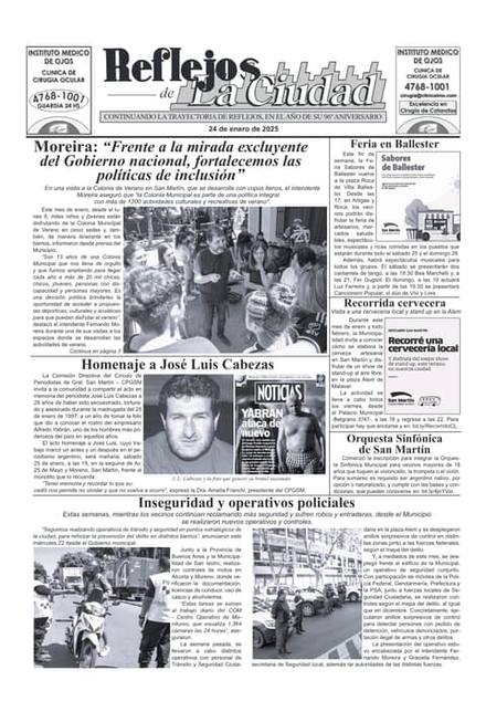 Portada de la edición del 24 de enero 2025