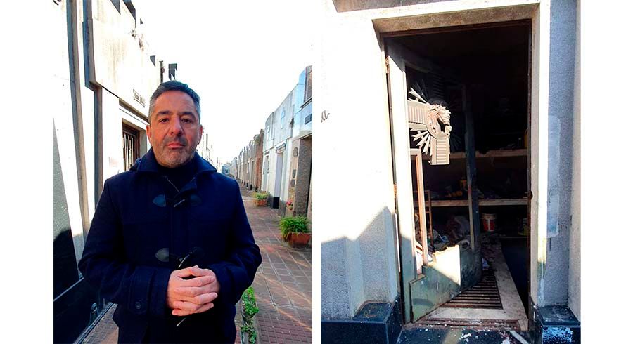 Andrés Petrillo advierte sobre el abandono del cementerio de San Martín