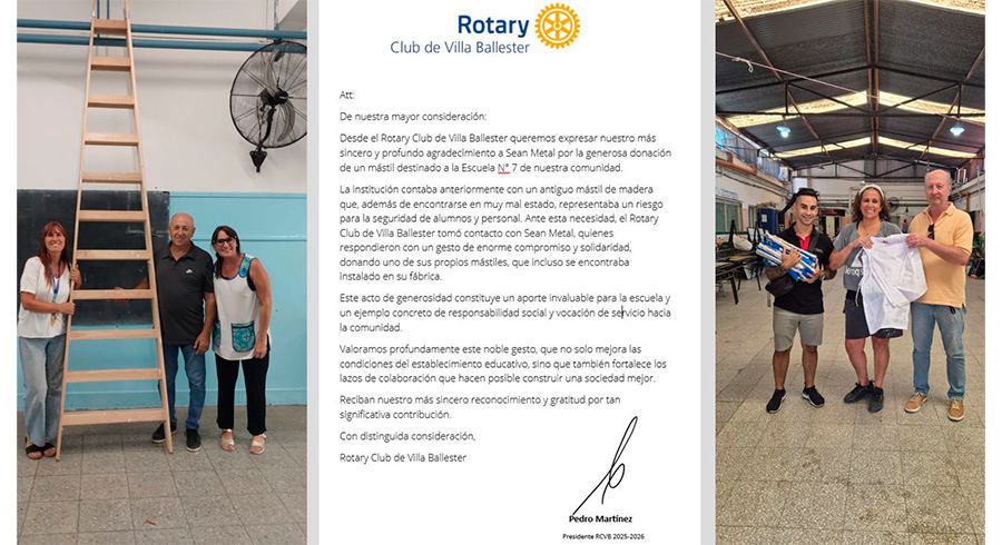Rotary Club VB, presentes en el inicio de clases