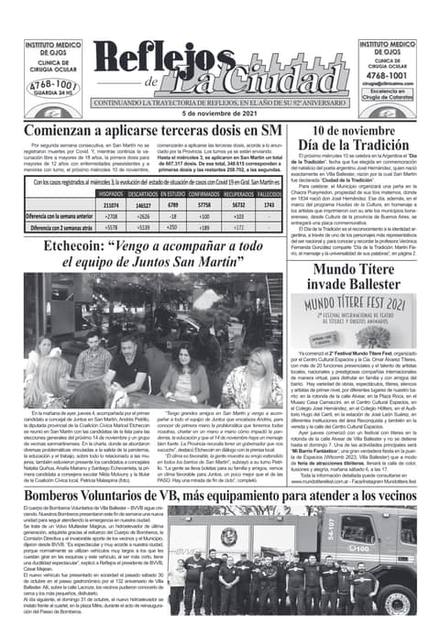 Portada de la edición del 5 de noviembre 2021