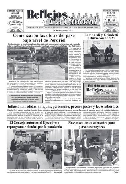 Portada de la edición del 28 de octubre 2022