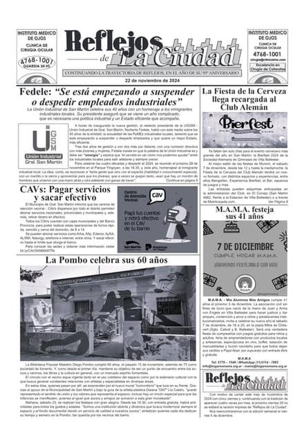 Portada de la edición del 22 de noviembre 2024