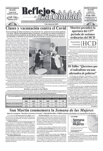 Portada de la edición del 5 de marzo 2021
