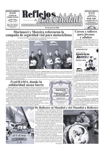 Portada de la edición del 24 de julio de 2026