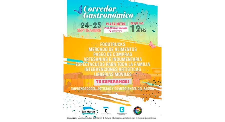 Paseo gastronómico en la plaza Mitre