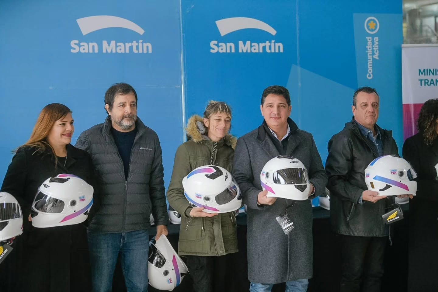 Marinucci y Moreira reforzaron la campaña de seguridad vial para motociclistas