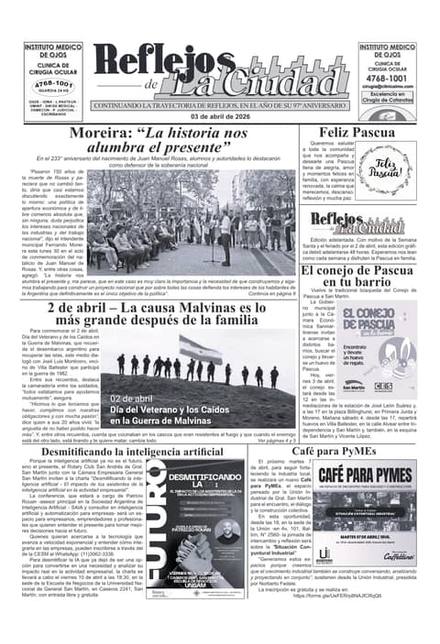 Portada de la edición del 3 de abril de 2026