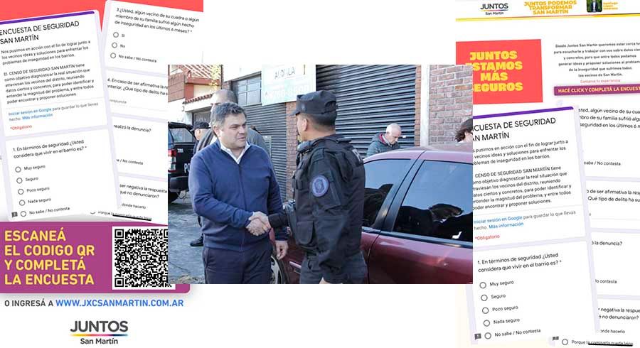 Juntos por el Cambio lanzó una encuesta de seguridad en San Martín