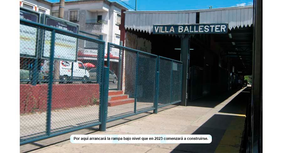 Nuevo paso peatonal en Villa Ballester