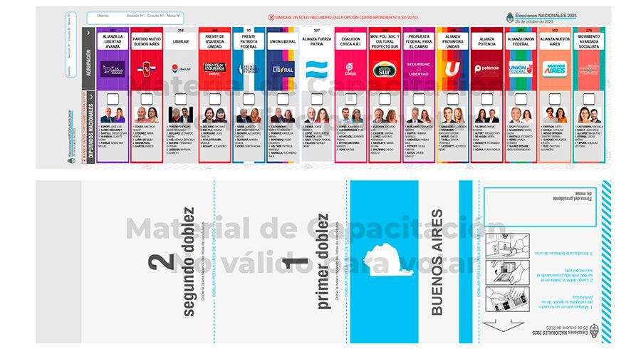 Por primera vez en San Martín se eligen diputados nacionales con la Boleta Única de Papel