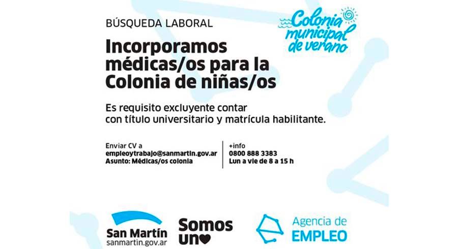 Médicos para la Colonia de Verano