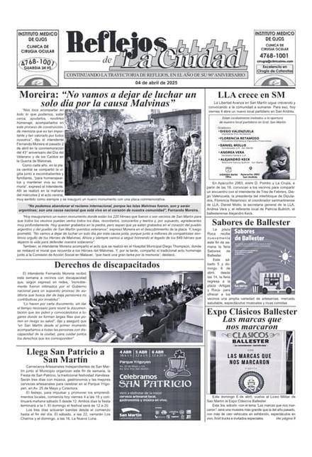 Portada de la edición del 4 de abril 2025