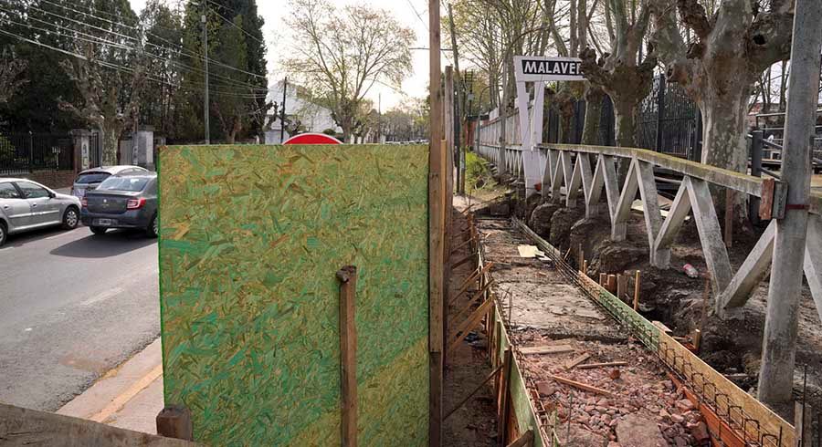 Renovación de los pasos peatonales en San Andrés y Malaver