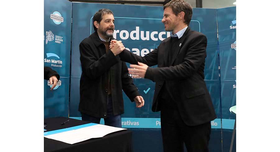Moreira y Costa presentaron el programa Producción Bonaerense en San Martín