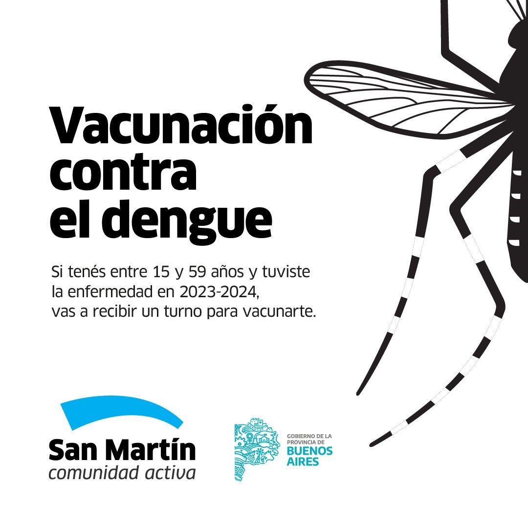Comenzó la vacunación contra el dengue