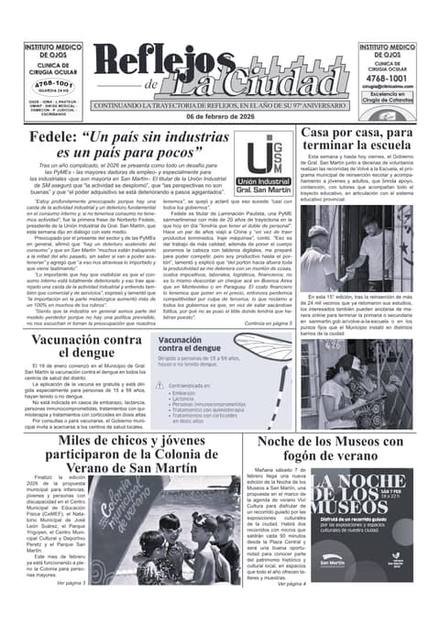 Portada de la edición del 6 de febrero 2026