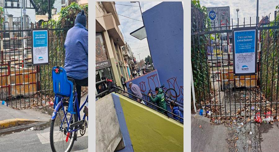 Ballester, la única estación sin paso peatonal a nivel