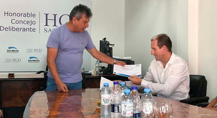 Andrés Kogovsek, personalidad destacada de San Martín
