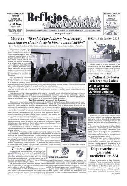 Portada de la edición del 13 de junio 2025