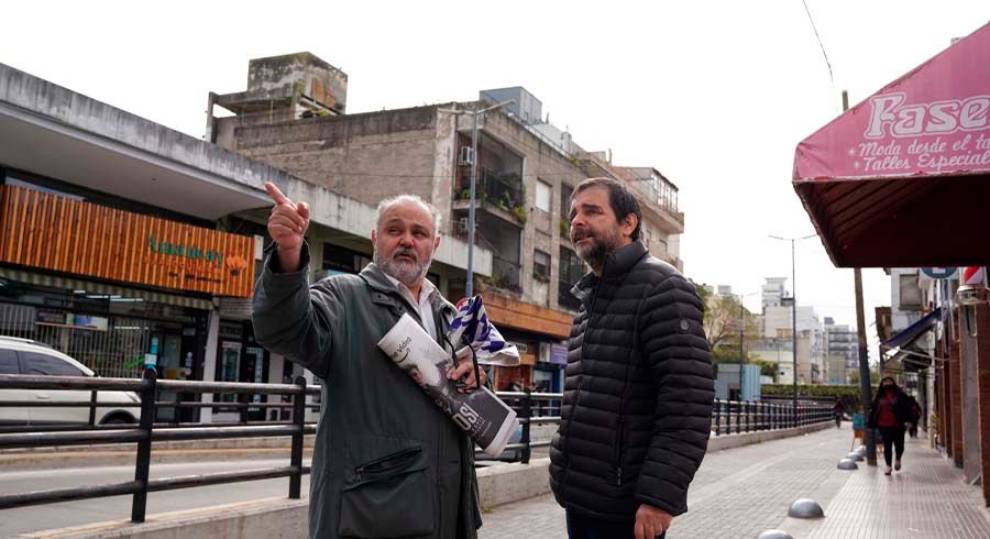 El intendente Moreira recorrió Ballester Oeste y anunció obras