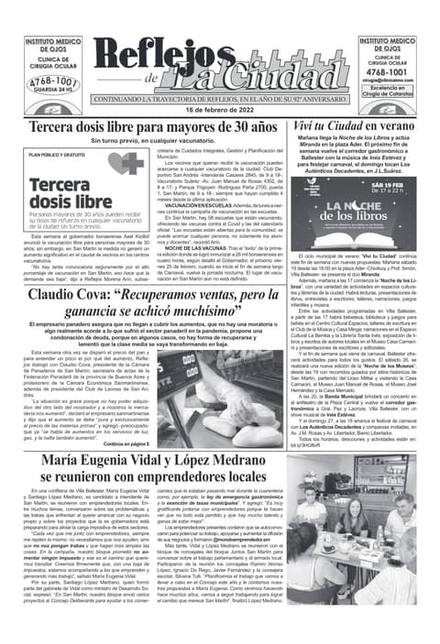 Portada de la edición del 18 de febrero 2022