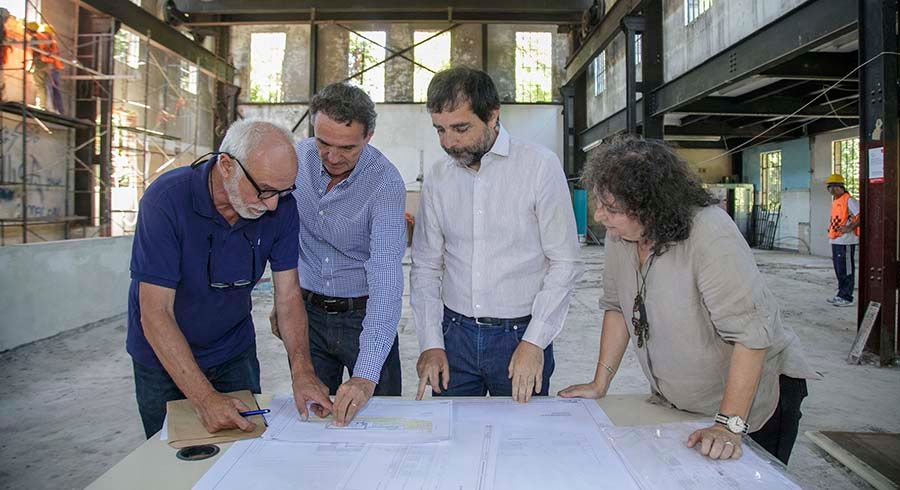 Moreira y Katopodis recorrieron la obra de Estación Infancia
