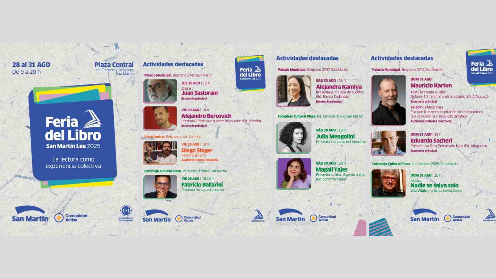 San Martín celebra la cuarta edición de la Feria del Libro local