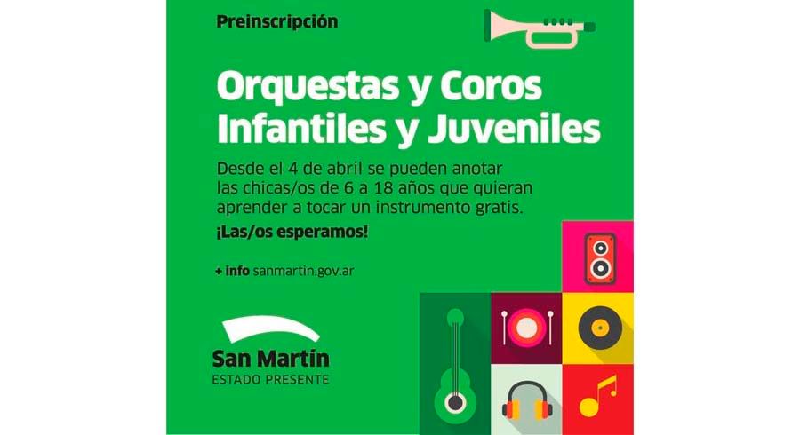 Preinscripción a las orquestas infantiles y juveniles