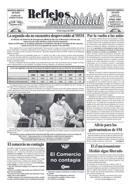 Portada de la edición del 14 de mayo 2021