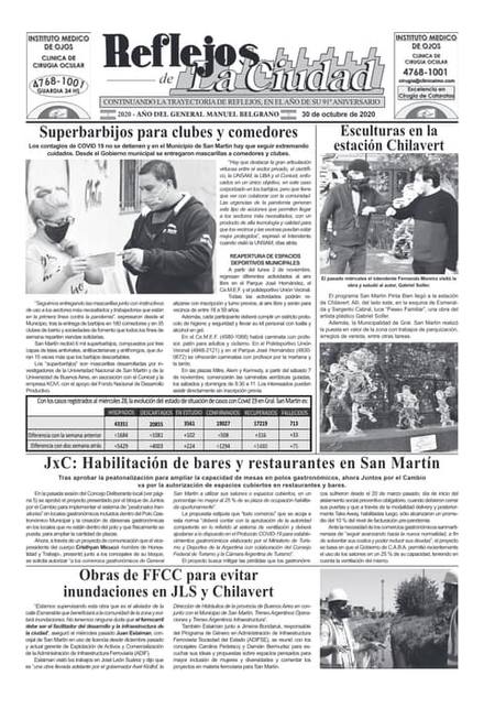 Portada de la edición del 30 de octubre 2020