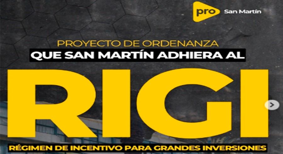 EL PRO SM propone que el Municipio se adhiera al RIGI