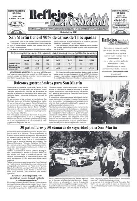 Portada de la edición del 23 de abril 2021