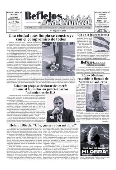 Portada de la edición del 3 de julio de 2026