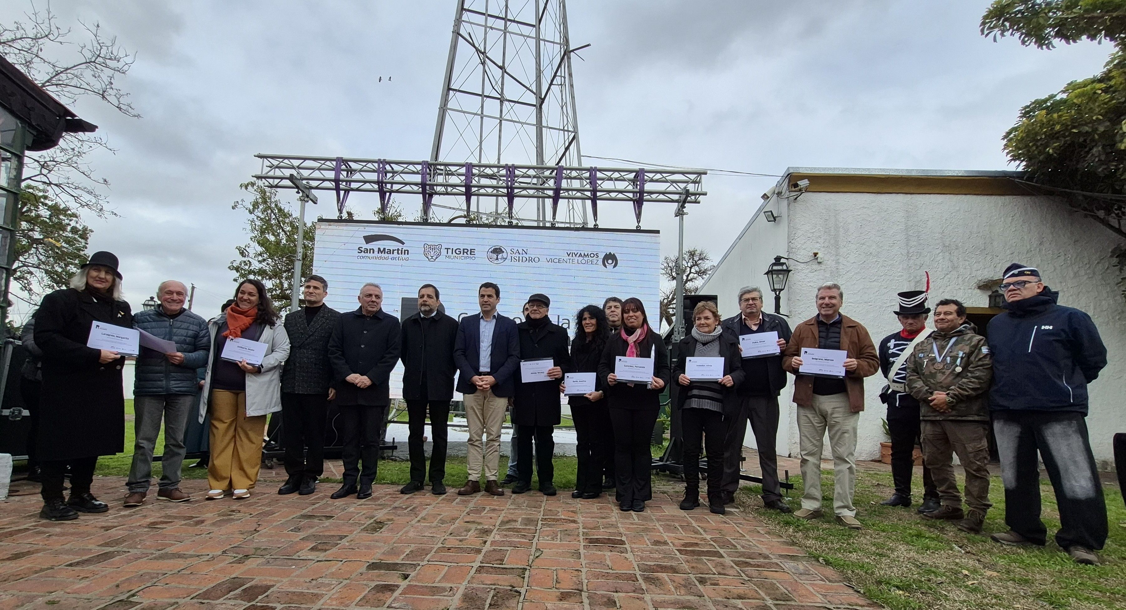 San Martín presentó junto a Tigre, San Isidro y Vicente López el Camino de la Reconquista