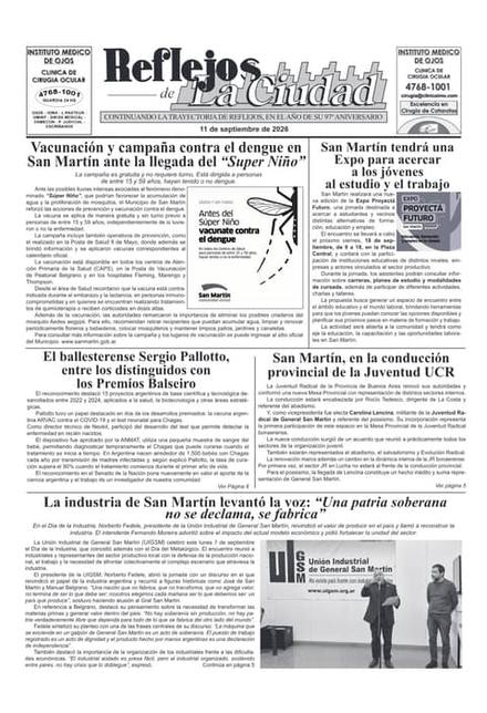 Portada de la edición del 12 de septiembre de 2026