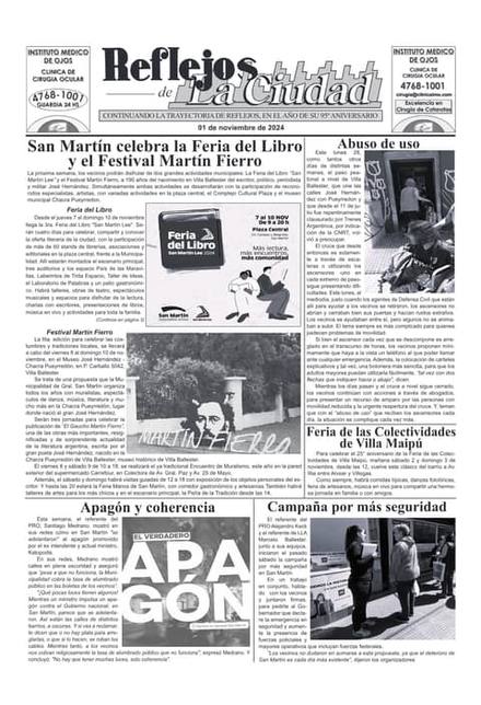 Portada de la edición del 1 de noviembre 2024