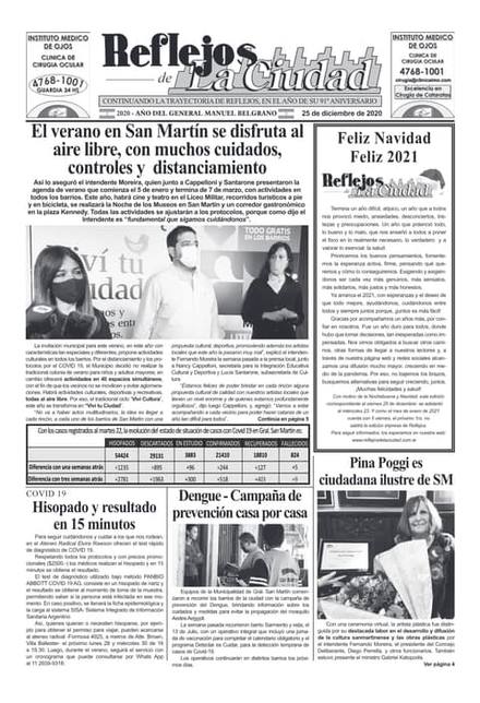 Portada de la edición del 25 de diciembre 2020