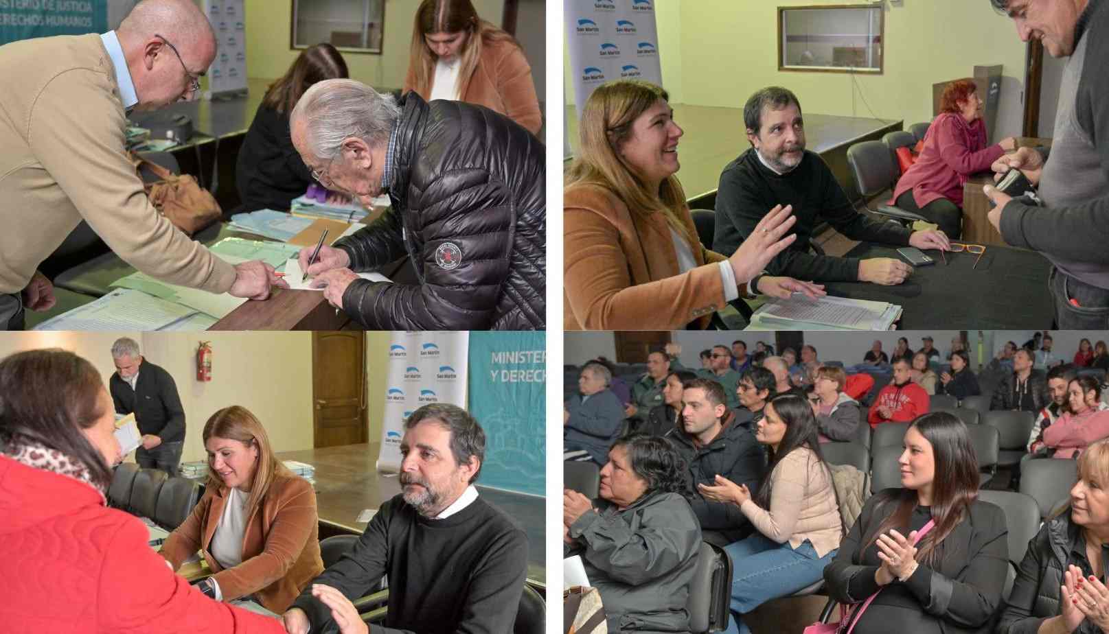 En San Martín, se firmaron 110 nuevas escrituras de familias