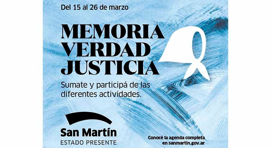 San Martín conmemora el Día de la Memoria, por la Verdad y la Justicia